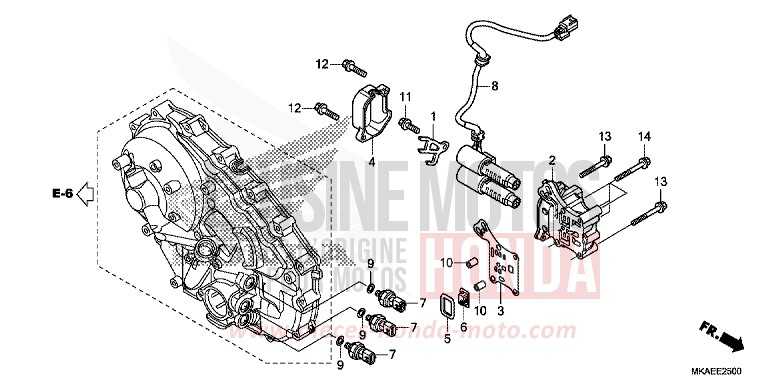 SOLENOIDE LINEAIRE de Integra 750 MAT GUNPOWDER BLACK METALLIC (NH436) 2016